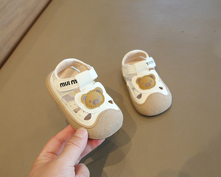 夏季新款婴儿学步鞋男女小童软底沙滩鞋0-3岁包头防滑凉鞋潮护脚详情12