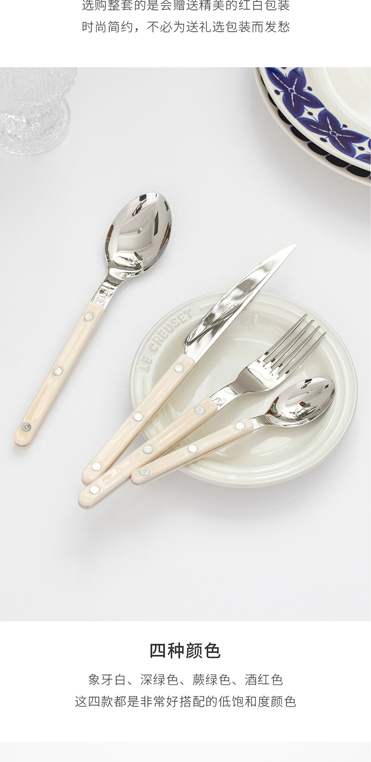 【官方正品】法国进口Sabre Paris西餐牛扒刀叉勺简约不锈钢餐具详情12