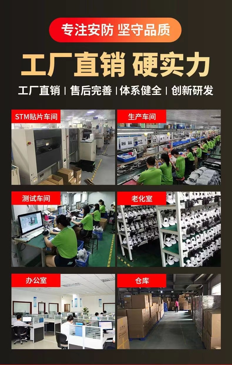 无线wifi家用摄像头远程360度对讲语音通话夜视批发高清室内监控详情1