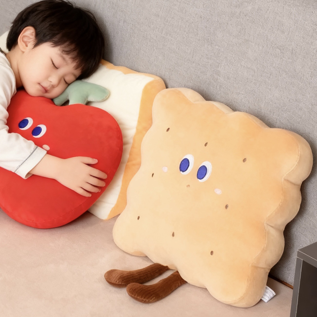 Cute cookies, cherry toast cookies, throw pillows, bedside sofa cushions, office chair cushions, home throw pillows pic 7