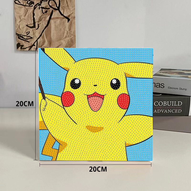 新款满钻儿童钻石画手工DIY点钻带框家饰挂画批发现货皮画装饰画详情9