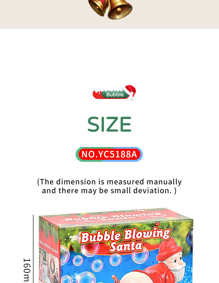 亚马逊跨境新款圣诞泡泡机 创意整蛊圣诞老人泡泡玩具 玩具泡泡机圣诞节礼物详情16