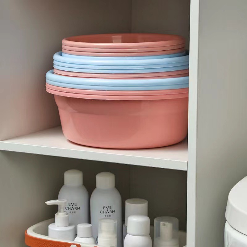 塑料盆圆形塑料洗脸盆家用大号洗菜盆洗衣盆学生宿舍盆子厂家直销详情2