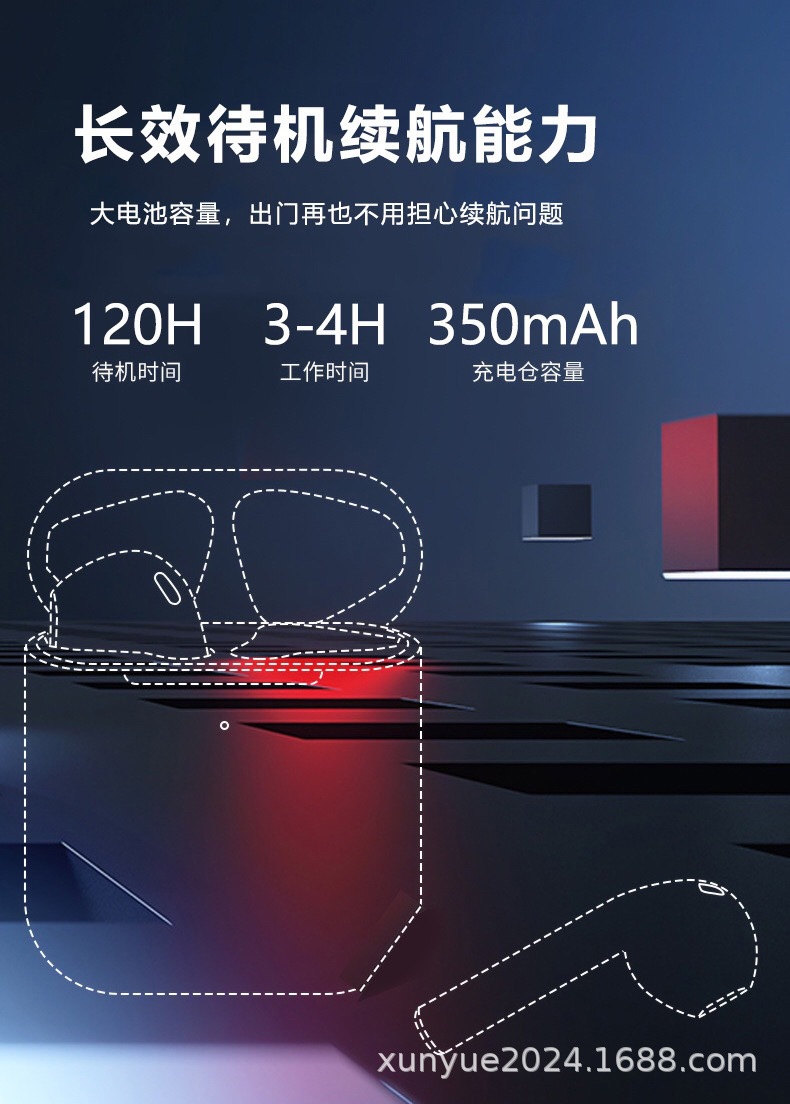 Cross-border compatible Apple Bluetooth headphones, 5th generation wireless headphones, Huaqiangbei 3rd generation noise-cancelling i12pro4, 4th generation i7 pic 6