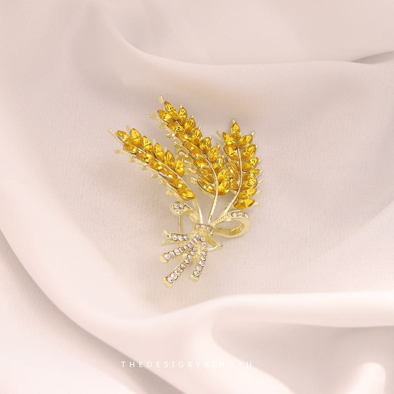 蝴蝶胸针高级感轻奢批发简约气质固定衣服别针西装珍珠服饰配件详情14