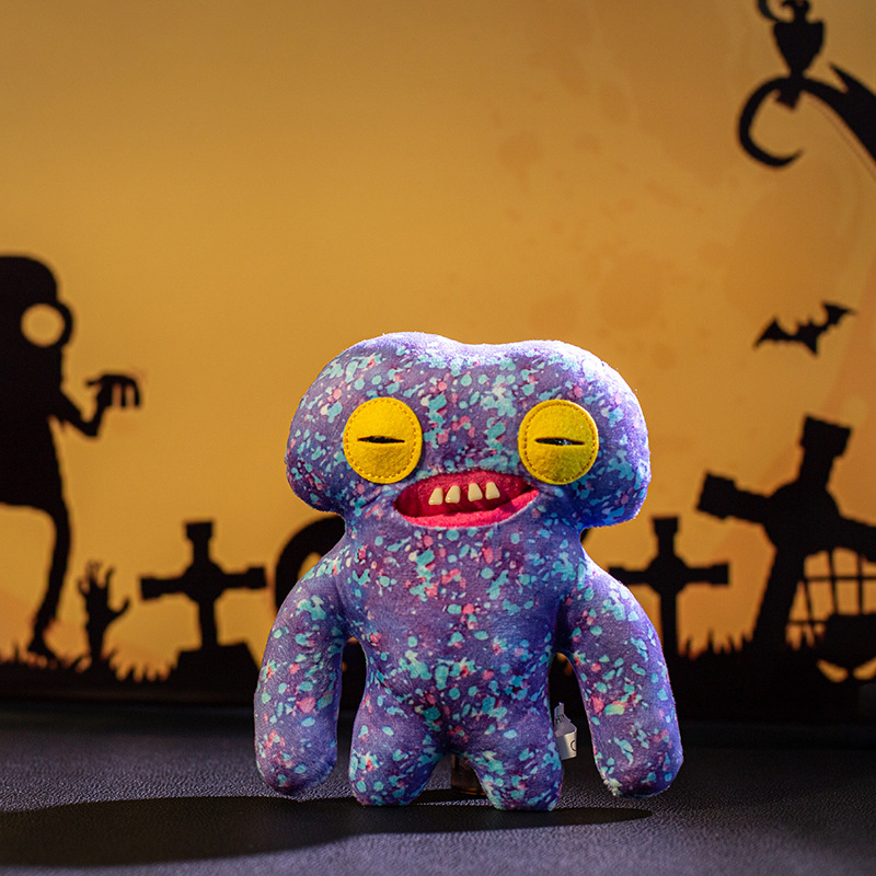 跨境新品 fuggler萌牙怪兽钥匙扣丑萌公仔手办挂件萌牙怪宝尖叫怪详情20