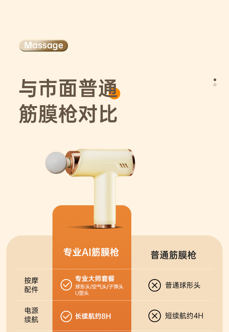 筋膜枪专业级静音式液晶变频按摩枪电动健身房高频震动跨境冲击枪详情4