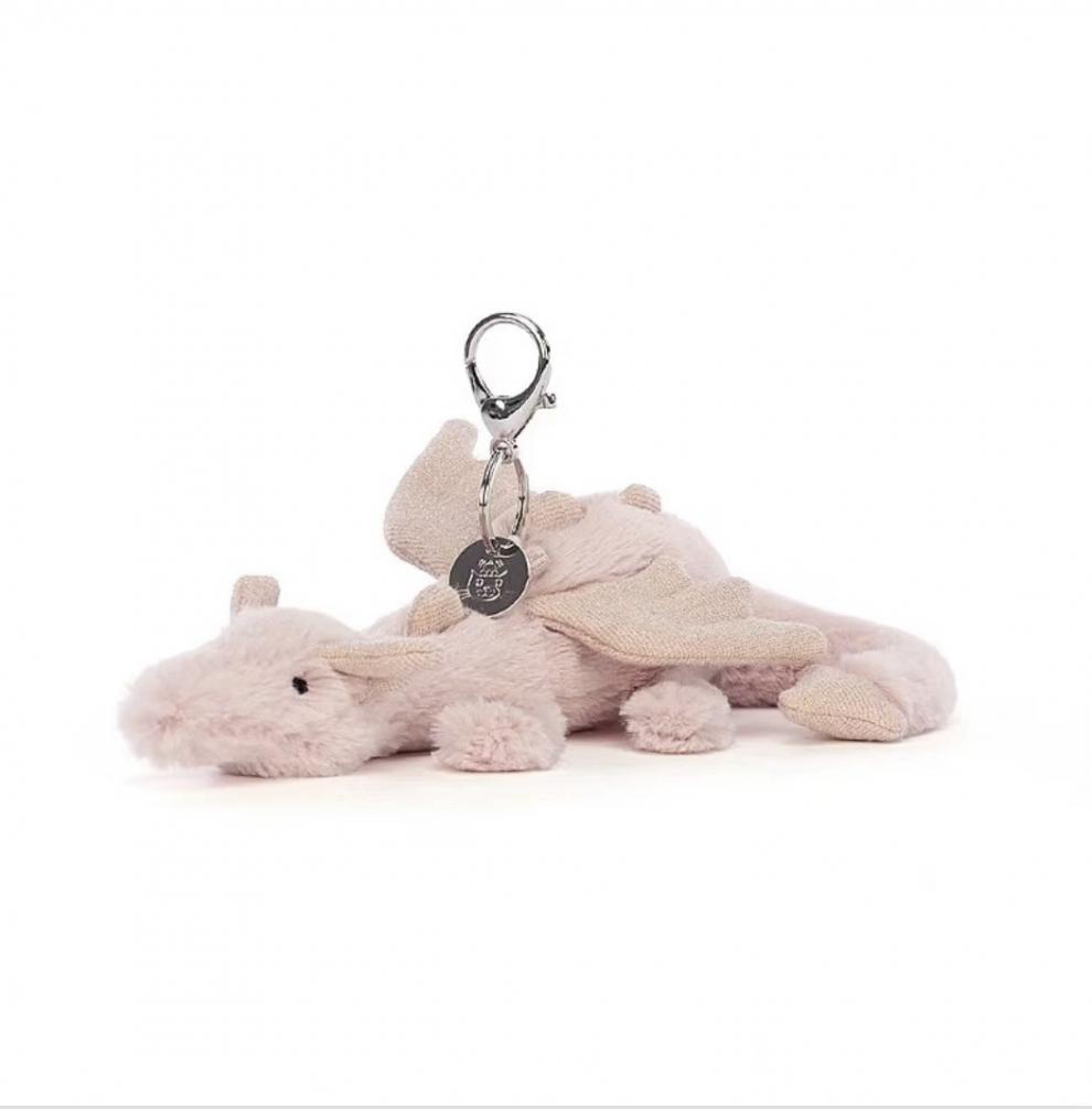 巴塞罗熊茄子牛角包Jellycat挂件三标齐全带钢印款式多样批发礼物毛绒布艺公仔玩具挂饰详情3
