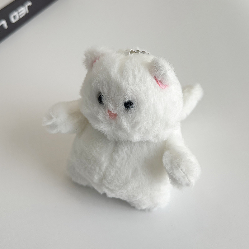 招财猫毛绒玩具公仔白色猫咪玩偶喵它崽可爱软萌猫咪送女生日礼物详情2