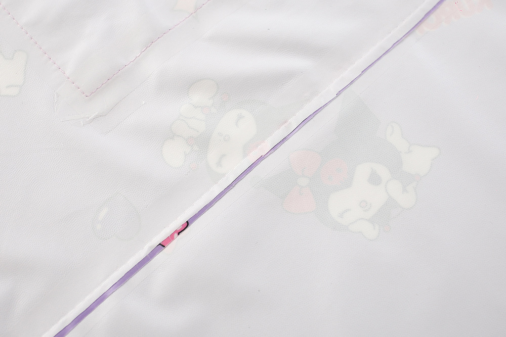 高品质库洛萌奥特儿童雨衣长款书包位大帽檐雨衣中小童雨披强防水详情39