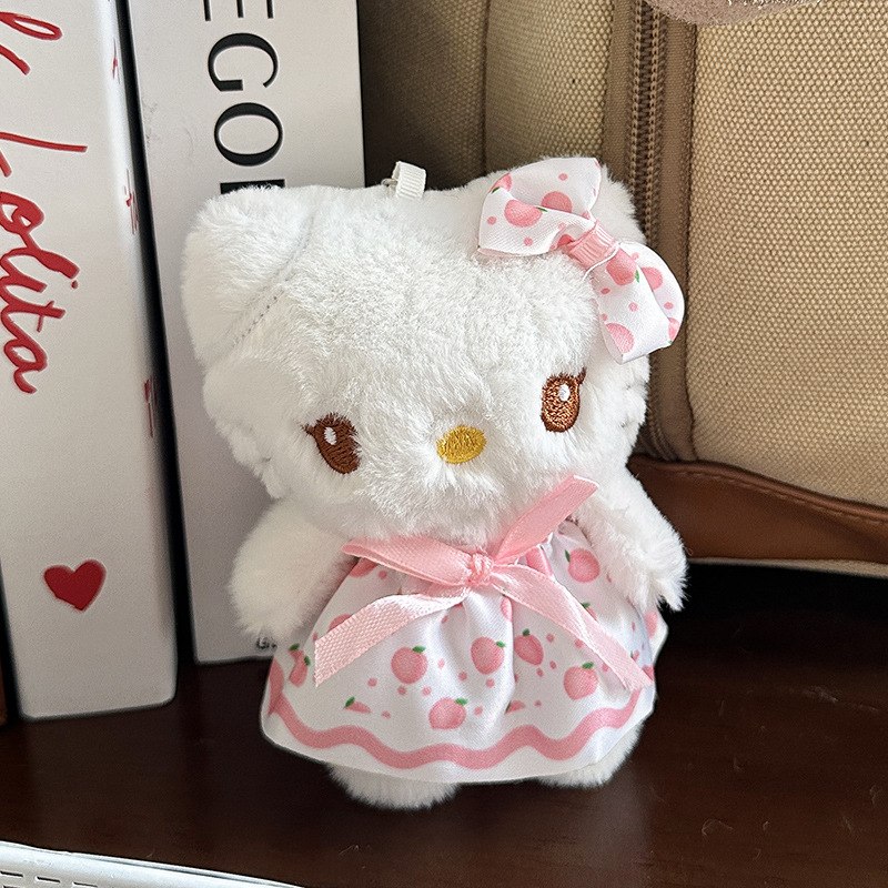 卡通毛绒玩具kt小白猫公仔可爱玩偶女生礼物娃娃小挂件批货详情10