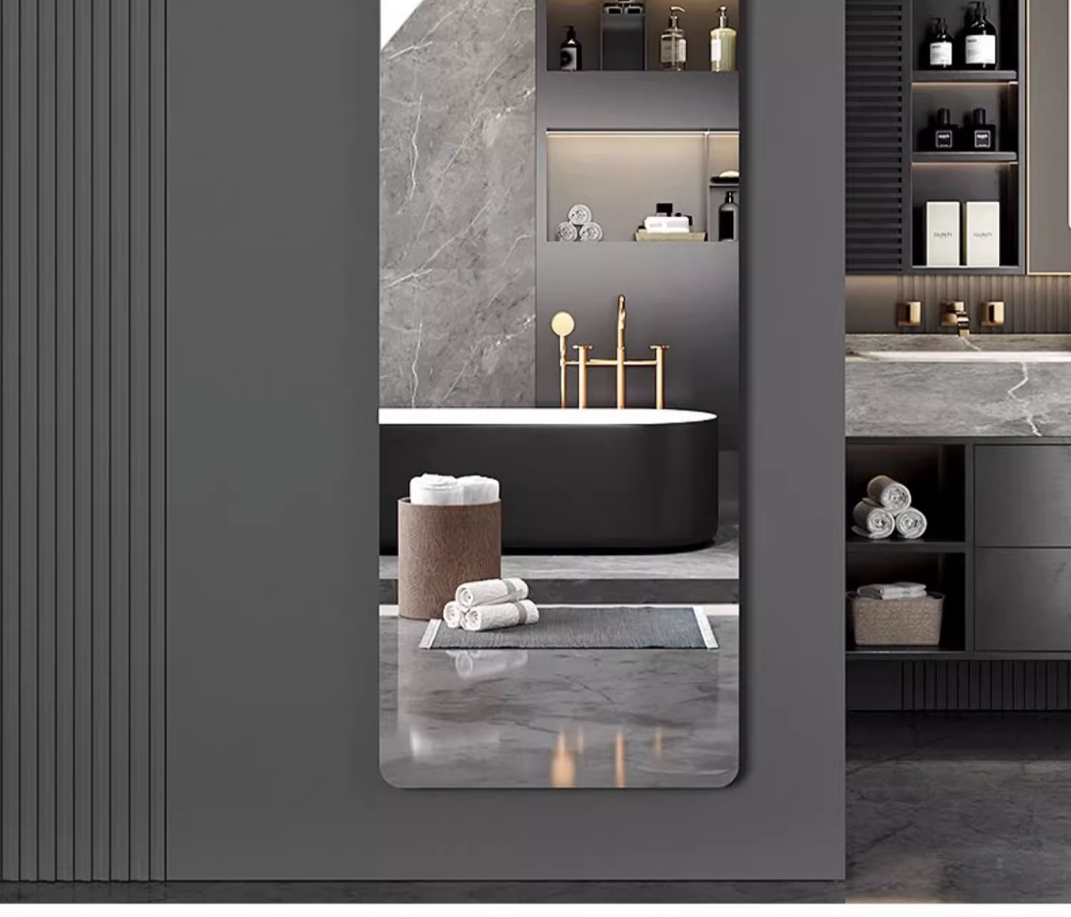 镜子全身镜自粘亚克力全身穿衣镜家用高清墙面粘贴镜面贴纸试衣镜详情31