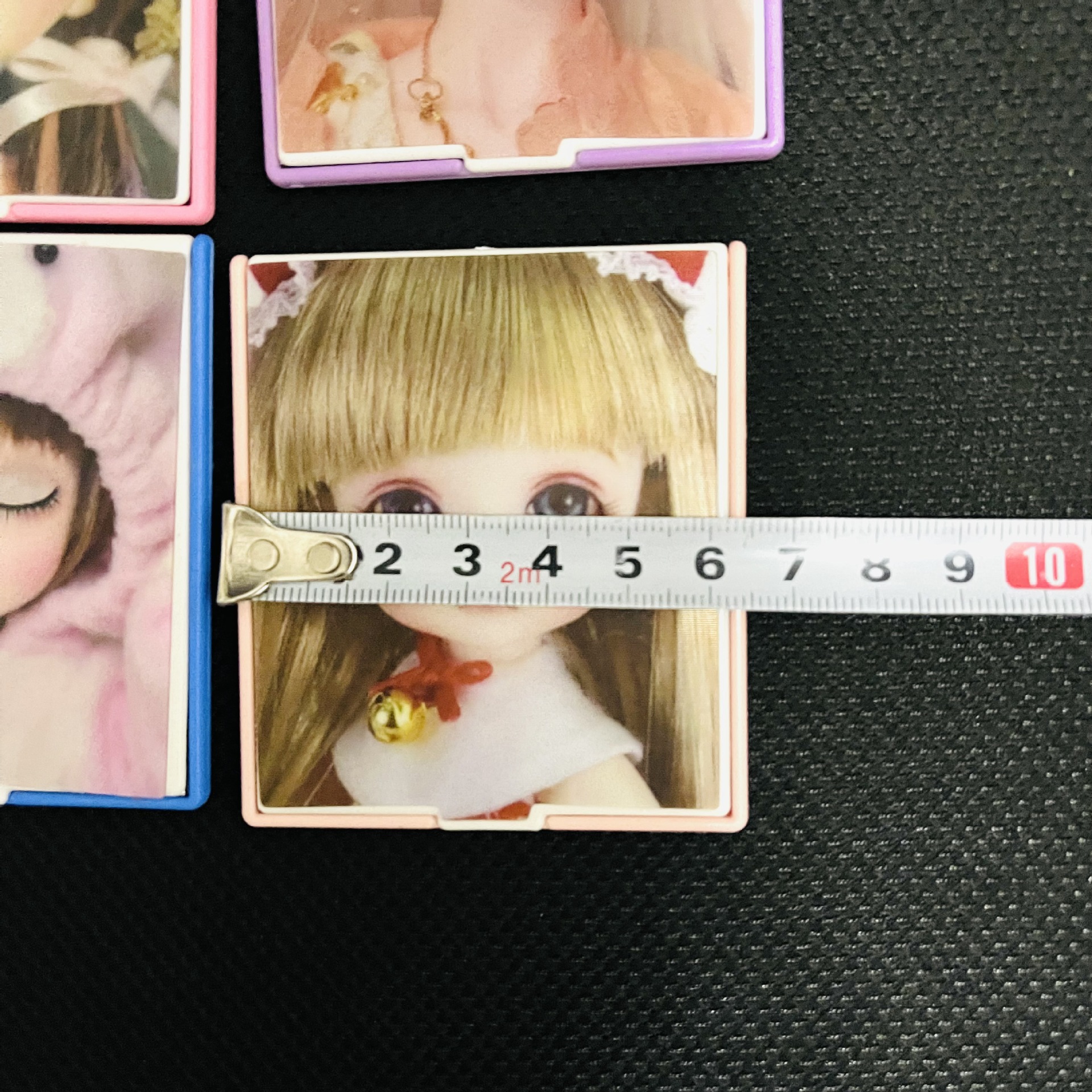 【 Zone 3-13 】210 blinking glasses 120 yuan per box 1200 yuan per case 210 blinking glasses square folding small mirror 3D doll mirror Blinking glasses Portable makeup small mirror 1 yuan pic 1