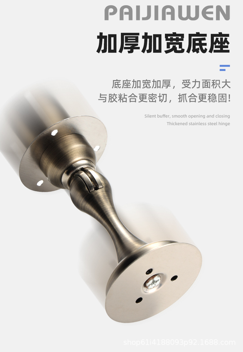 厂家批发 不锈钢门吸 加厚门阻室内房门防撞门挡卧室墙吸强磁门碰详情7