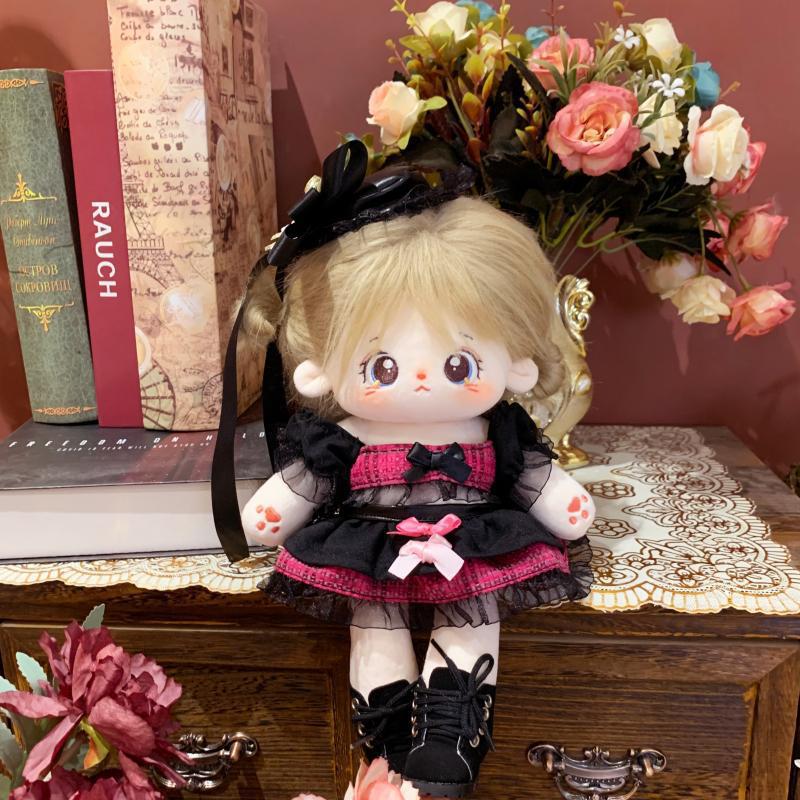 新款25CM长腿棉花娃娃系列礼盒兔女郎衣服可爱甜酷毛绒公仔礼物盒详情9