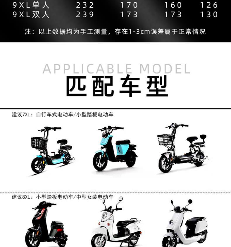 双人雨衣电动车电瓶专用女长款防雨全身加大加厚雨披摩托车男成人详情13