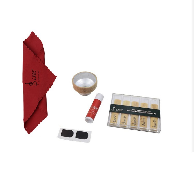 Wholesale of SLADE soprano saxophone accessories, 5-piece saxophone set, muffler, reed, cork paste, dental pads, and cleaning cloths pic 6