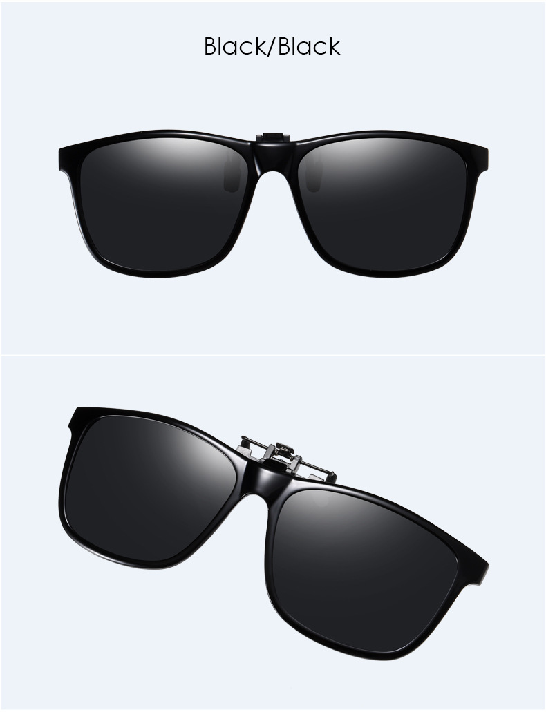 偏光太阳镜夹片翻式夹片 近视驾驶墨镜TR90男女夜视镜片 3019详情9