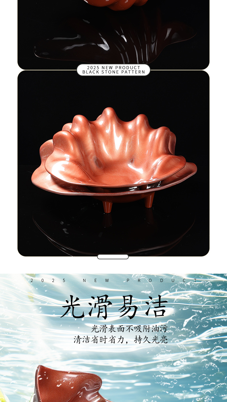 Melamine tableware, seafood, salmon, sashimi plates, Japanese cuisine, dry ice plates, commercial decorative plating, wholesale pic 5