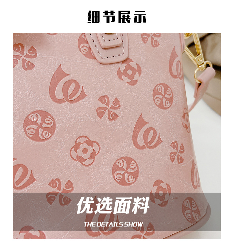 菜篮子2025春夏新款单肩手提包老花质感迷你托特包跨境热销女包详情16