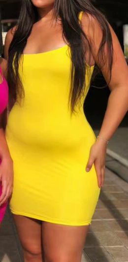 跨境显瘦夏季紧身连衣裙女欧美夜店包臀裙性感吊带裙多色内搭女装详情12