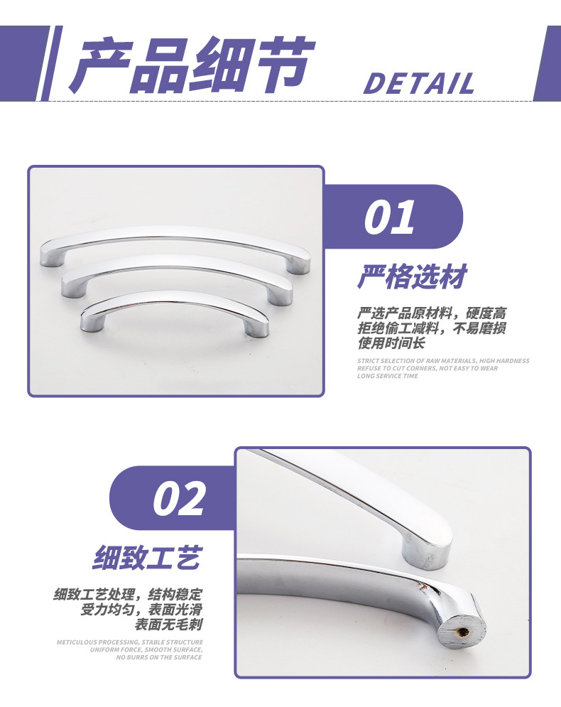 金属拉手96/128/160孔美式衣柜门拉手红古青古橱柜电视柜抽屉把手详情13