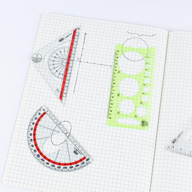 Factory direct delivery of transparent multi-functional flexible rulers for children, students, office use, examination sleeves, plastic straight rulers, and custom orders pic 1
