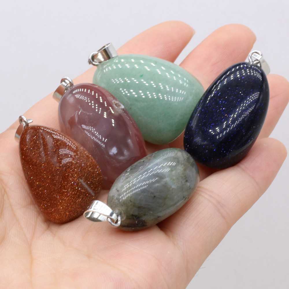 Cross-border exquisite natural stone irregularly shaped pendants, DIY jewelry accessories, handcrafted earrings and necklaces, wholesale and production pic 23