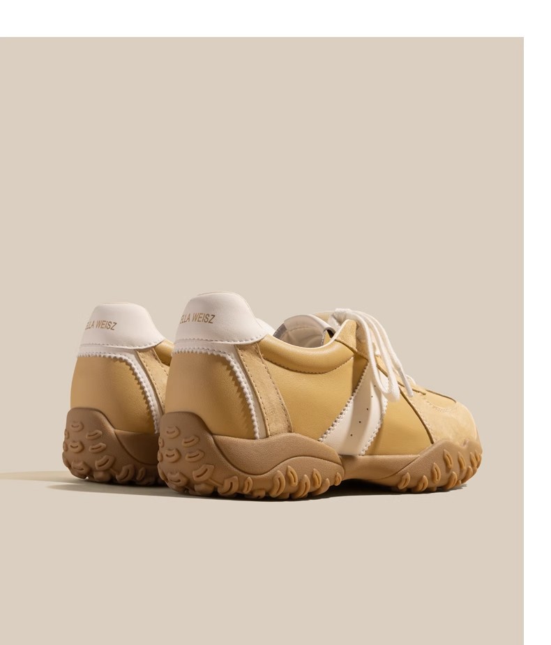 小个子7cm内增高真皮德训鞋女鞋2025春夏新款厚底运动休闲阿甘鞋详情16