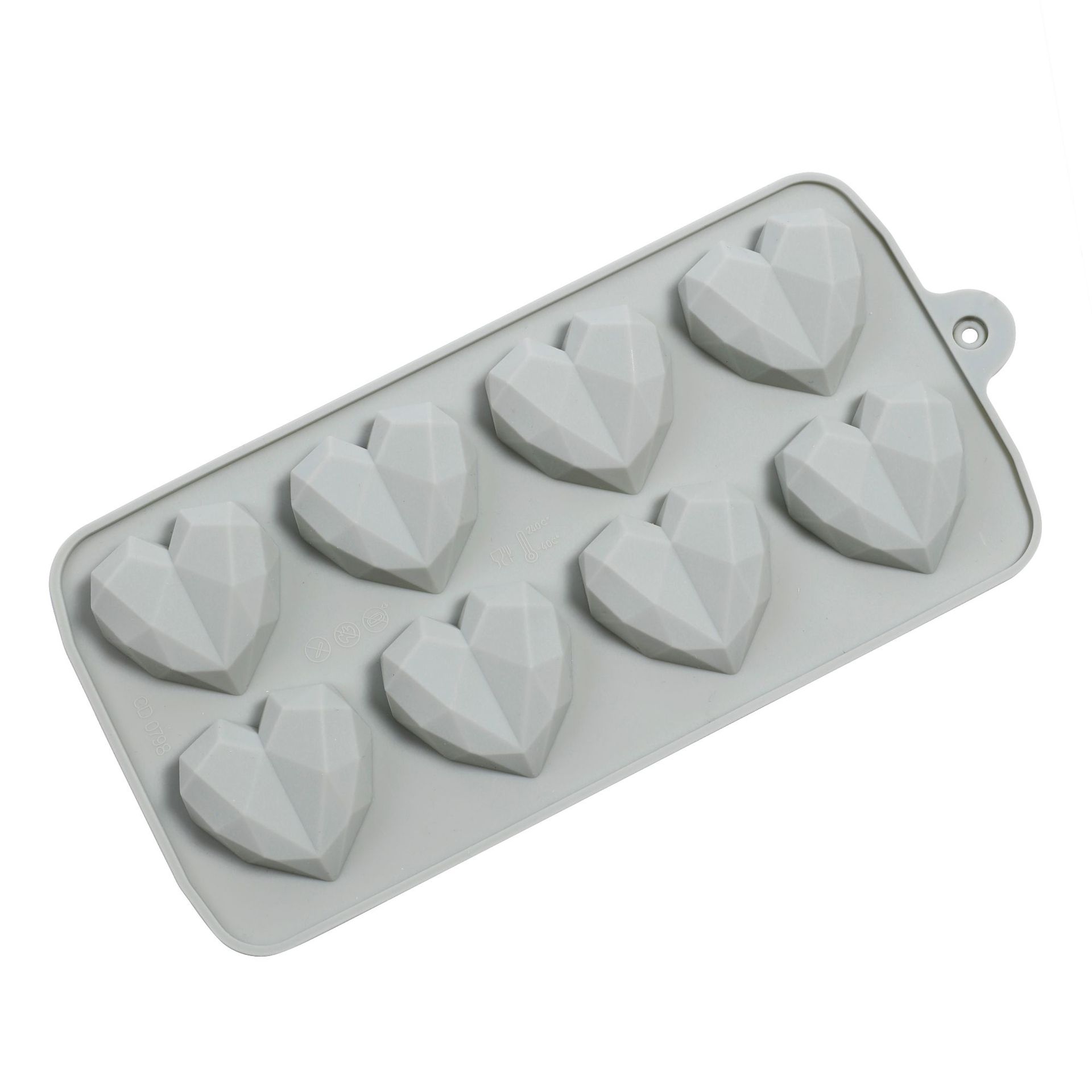 热卖爱心形状巧克力模具 耐高温 容易脱模 硅胶蛋糕模型详情3