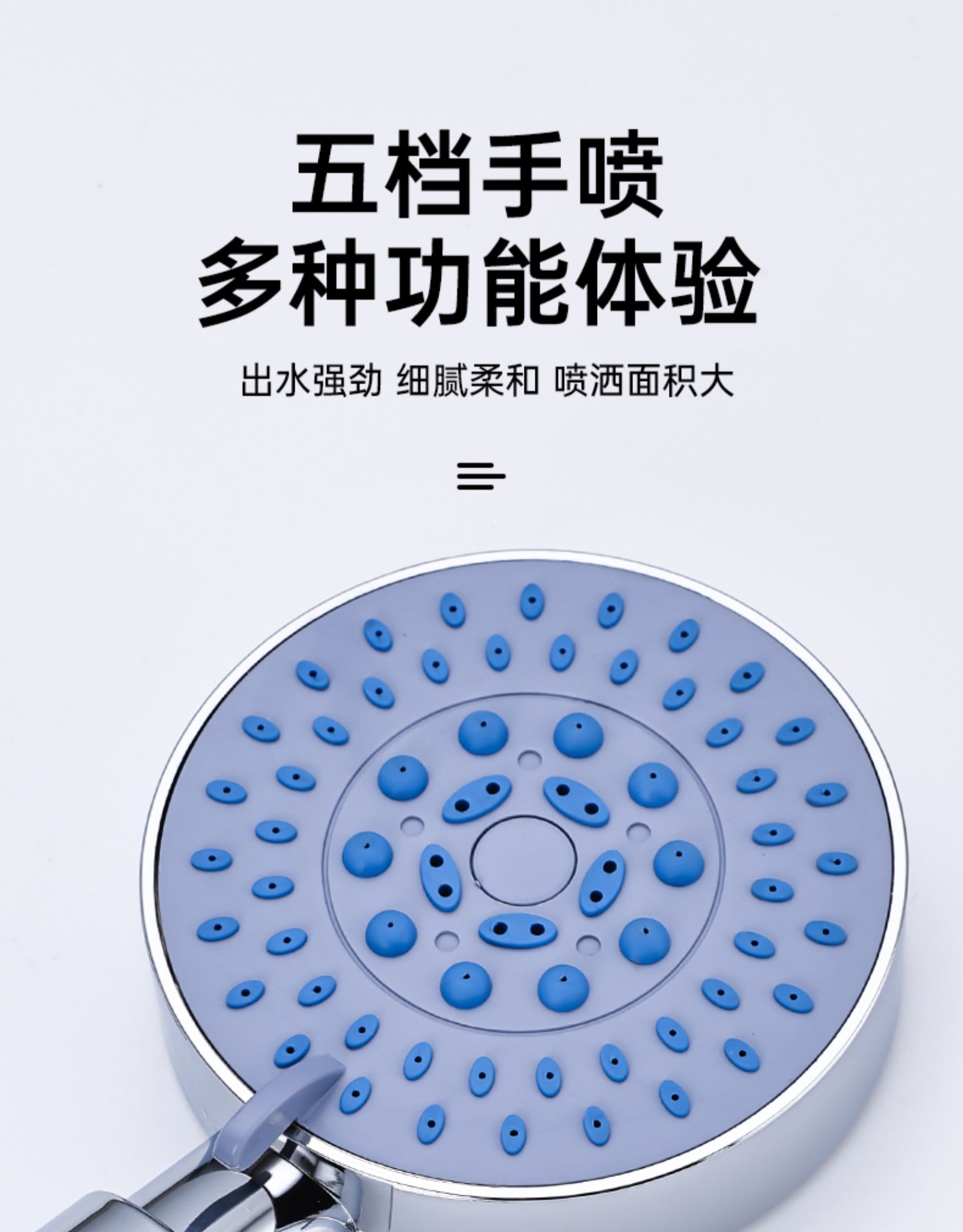 Shower head set, household all-copper bathroom shower faucet, bathroom shower head, concealed shower head pic 15