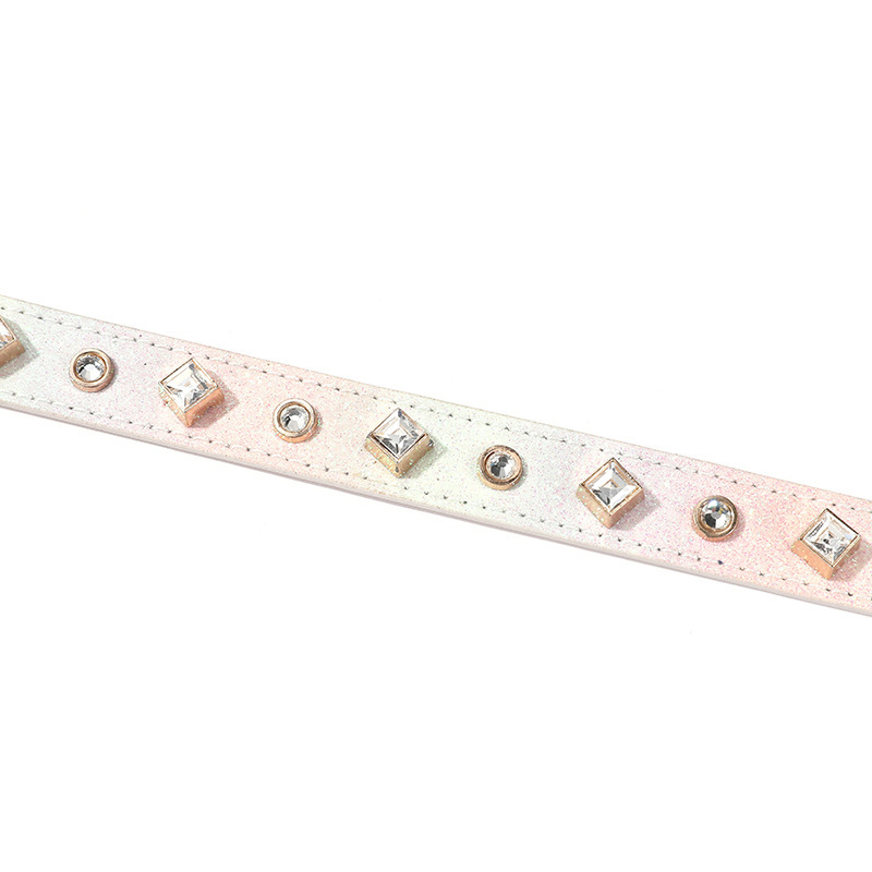 宠物用品项圈牵引绳脖圈猫咪项链中小型犬狗圈颈圈彩珠饰品详情9