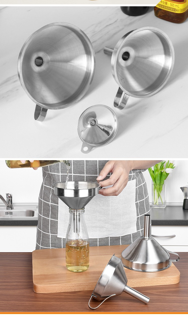 One-piece consignment with free shipping/Fanyi Household kitchen funnel, wine hanging, edible wine whisker, long handle, large stainless steel wine spoon pic 10