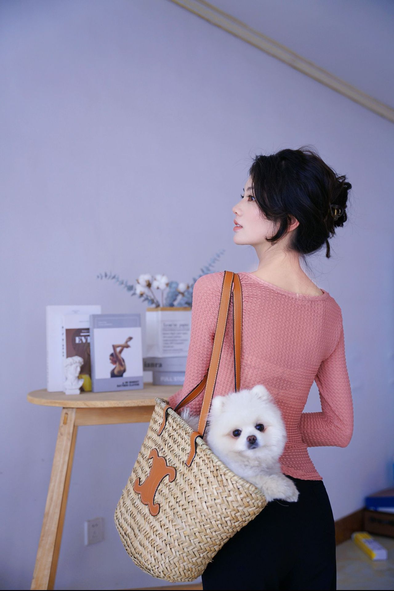 24年草编大容量单肩包度假旅行沙滩包手工编织包拍照打卡包托特包详情3