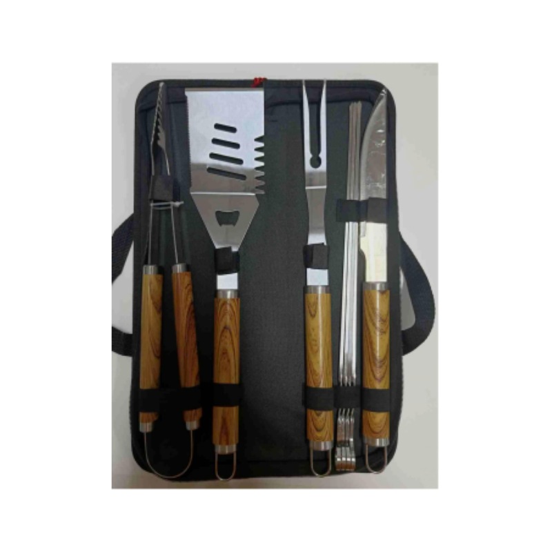 Factory direct supply of stainless steel barbecue grills, spatulas, forks and clamps, three-piece set, BBQ camping, outdoor and family gathering barbecue equipment pic 5