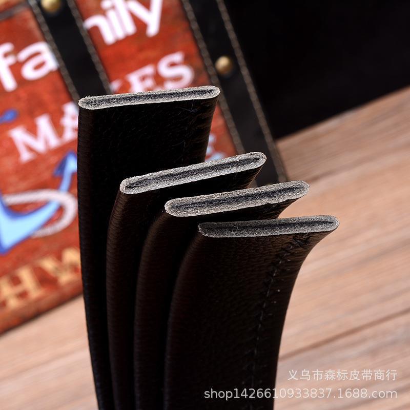 男士休闲百搭真皮皮带头层牛皮男款正品自动裤带身无头光带条批发详情43
