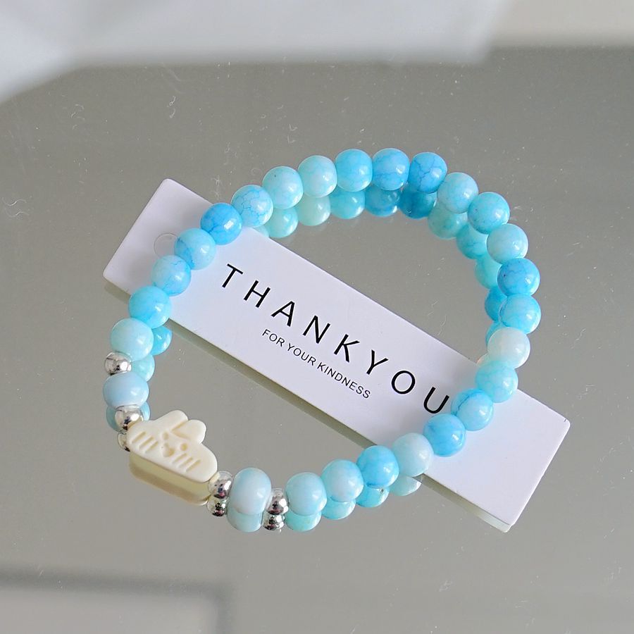 手链不掉色女饼干熊闺蜜森系甜美礼物女生日韩小众高级感手串饰品详情9