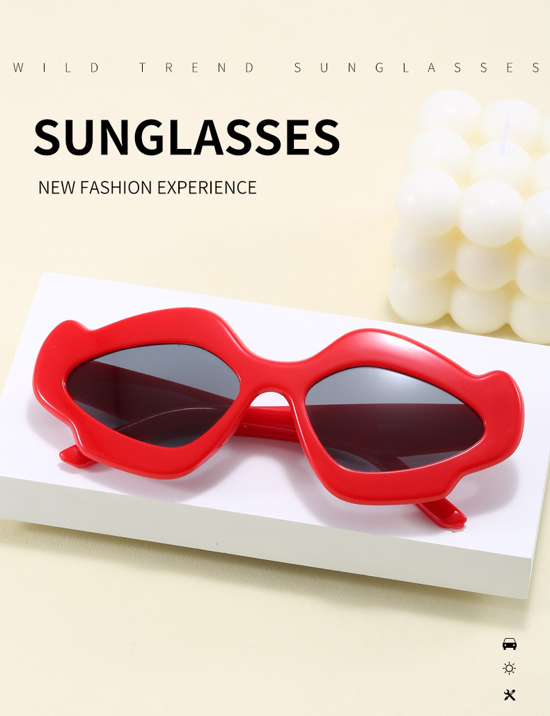 夏季新款云朵眼镜男女潮夸张异形太阳镜欧美千禧辣妹网红街拍墨镜详情2