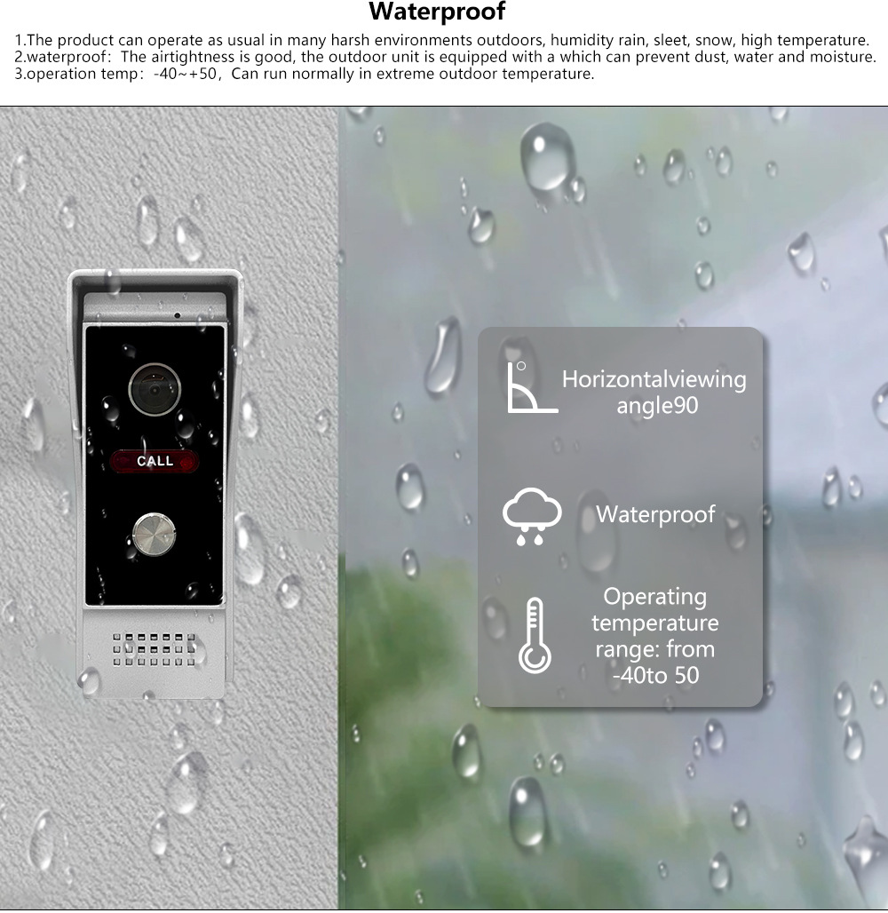 TUYA Video doorbell, WIFI motion detection access control system, remote unlocking, high-definition video doorbell, smart TUYA, wholesale for foreign trade pic 8