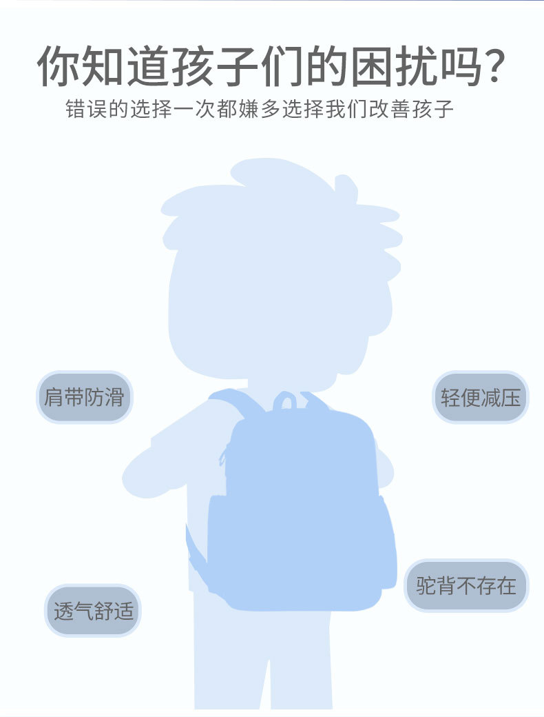 醇龙宇航员小学生书包新款1-6年级卡通减负儿童书包印字logo批发详情4