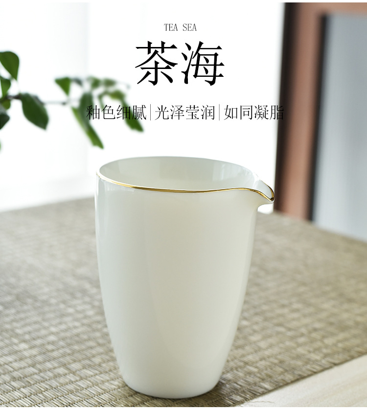 Dehua sheep fat Jade White porcelain Gongfu tea sets, complete sets of tea cups, business gifts and souvenirs wholesale, LOGO design pic 22
