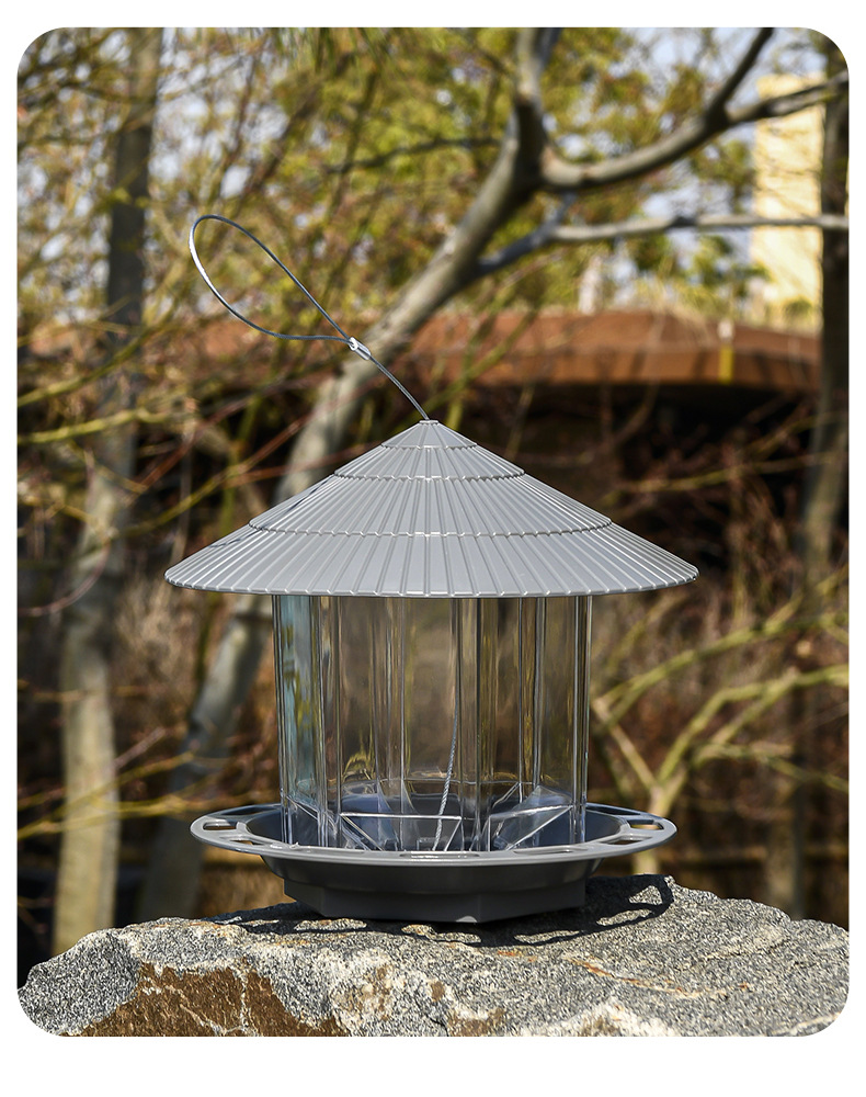 跨境电商爆款喂鸟器户外投食器悬挂式投喂器户外喂鸟器详情9