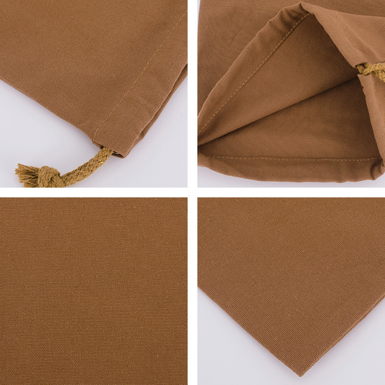 Wholesale and in-stock white drawstring cotton drawstring bags, blank eco-friendly gift packaging, storage canvas drawstring bags pic 39