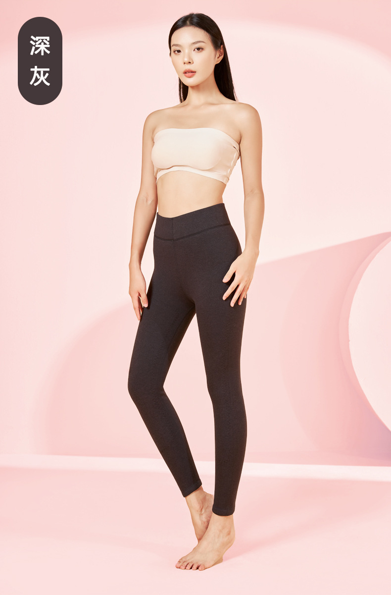 高腰秋裤女士薄款德绒内穿大码加厚加绒裤线裤衬裤保暖裤冬季纯色详情27