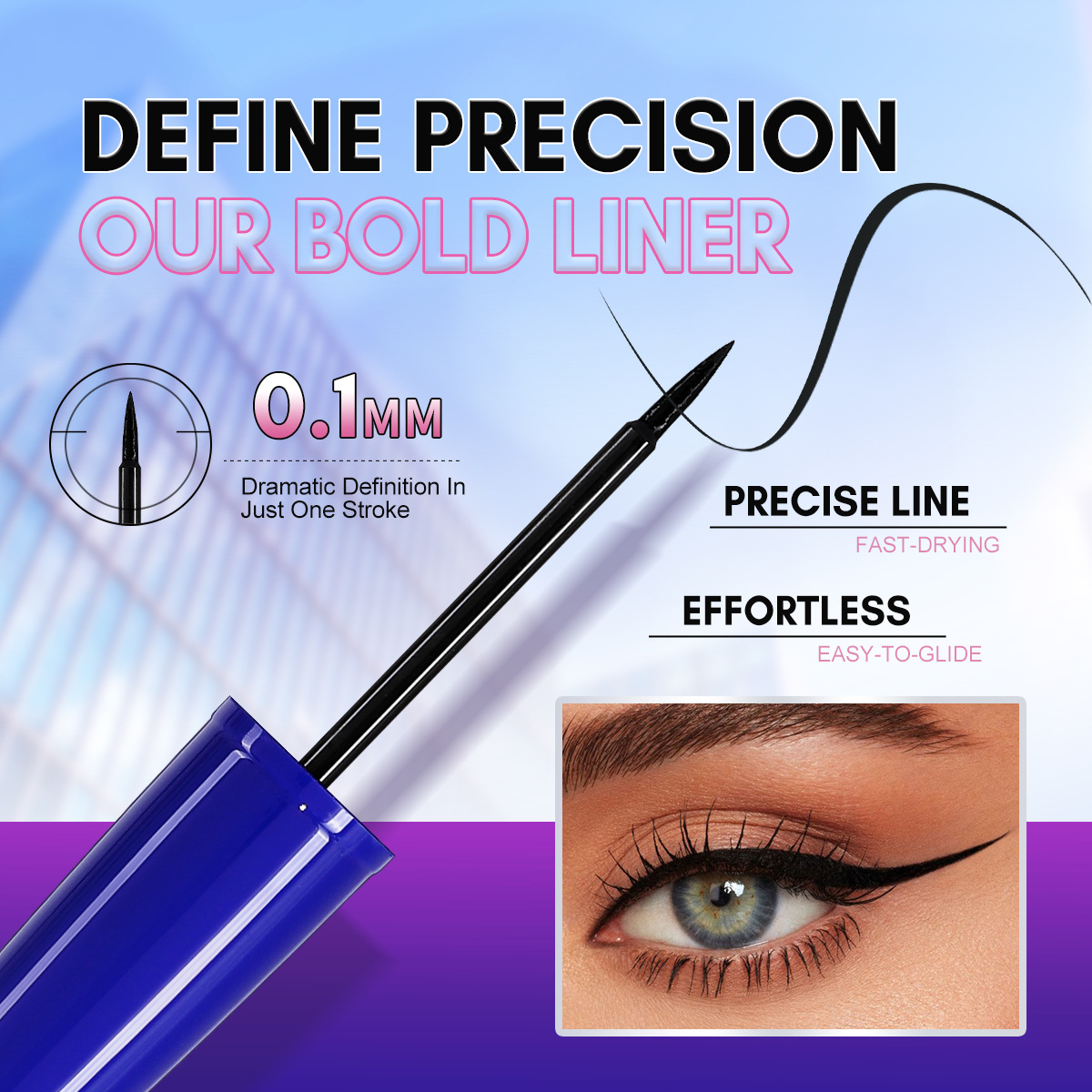 Cross-border bob Thickening and curling mascara is waterproof, long-lasting and does not smudge eyelashes, shaping and enlarging the eyes. It is a best-selling beauty product pic 4