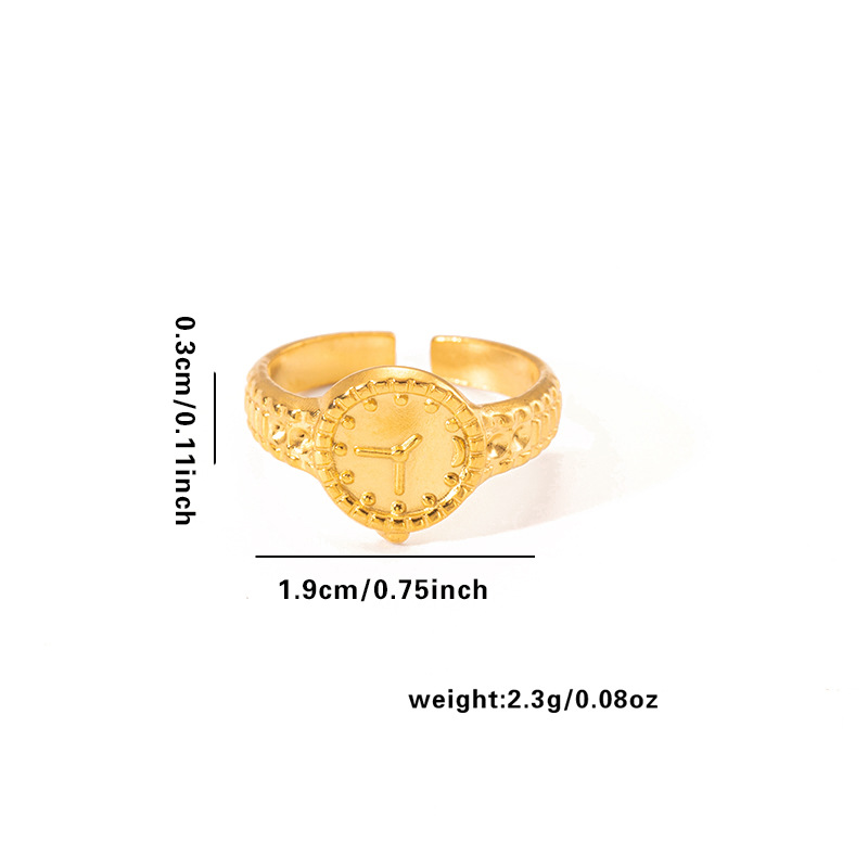 欧美时尚ins风简约钛钢戒指18k镀金不规则几何不锈钢女士饰品热销详情47