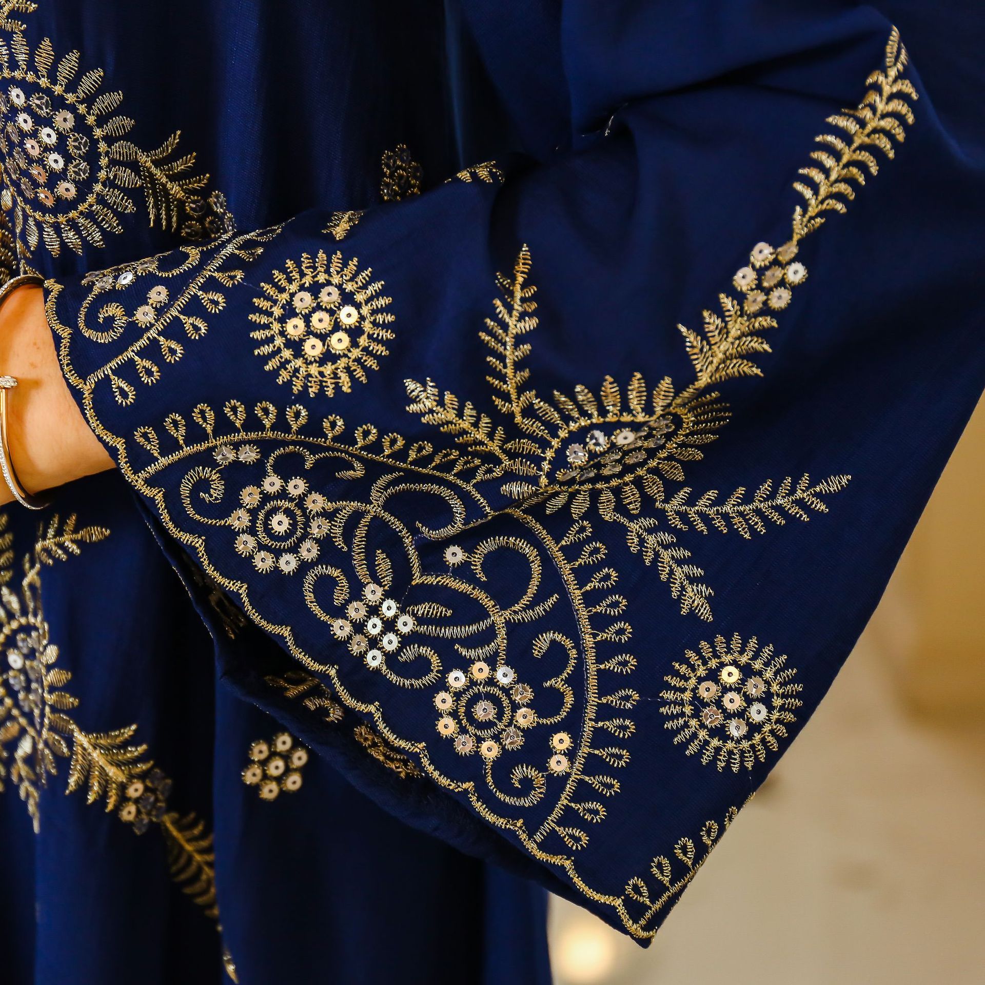 En stock europa y américa crossover musulmán mujer robe Medio Oriente dubai vestido abaya bordado robe grande vestido de noche pic 27