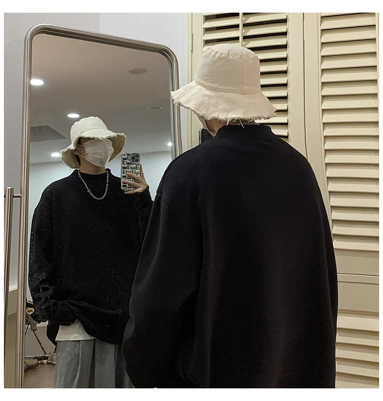 现货速发德绒长袖T恤男 定制重磅加绒打底衫潮牌高级感男装秋上衣详情14