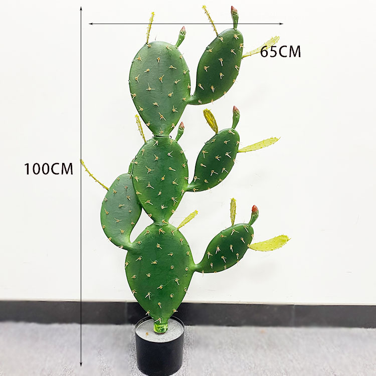 Grandes simulaciones nórdicas de cactus macetas escenas del desierto tropical bonsái decorativo simulaciones de plantas simulaciones de hadas columnas pic 24
