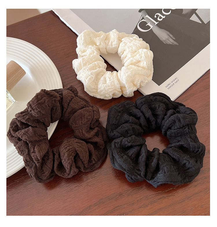 2024 New Korean-style high-end bun hair tie female pig large intestine rubber band hair tie pic 5